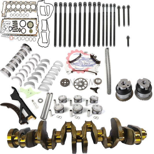 N55 Engine Rebuild Gaskets Set w/ Conrod Bearings Set Crankshaft N55B30A for BMW