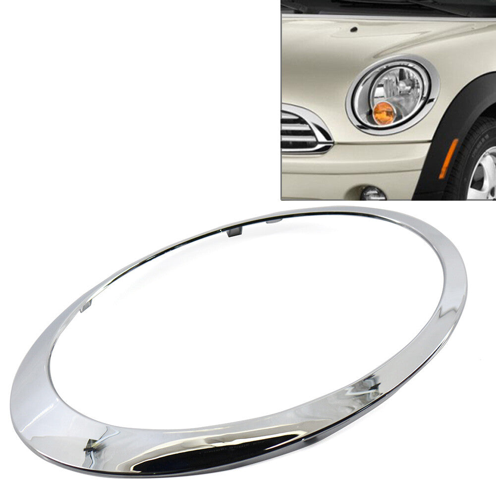 Chrome Front Headlight Trim Ring fit for BMW for MINI R55 R56 R57 R58 R59