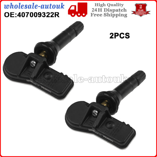 2PCS Tpms Tire Pressure Sensor for Renault Captur MK1 J5 2013 - 2025 407009322R