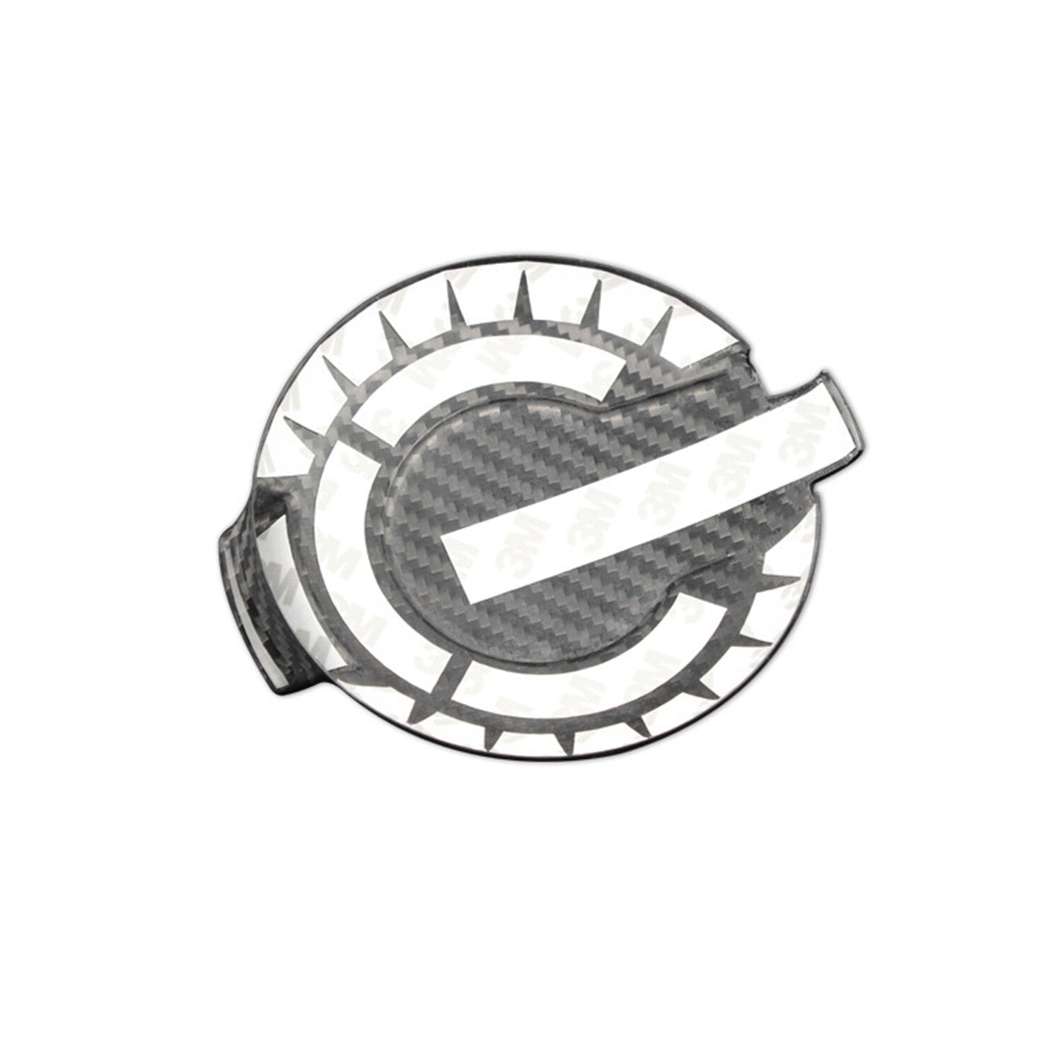Carbon Fiber Fuel Tank Cap Door Trim for Dodge for Challenger 2015-2020 Fuel Cap