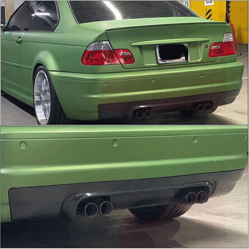 Carbon fiber rear bumper diffuser lip for BMW 3 Series E46 M3 Coupe 2000-2006