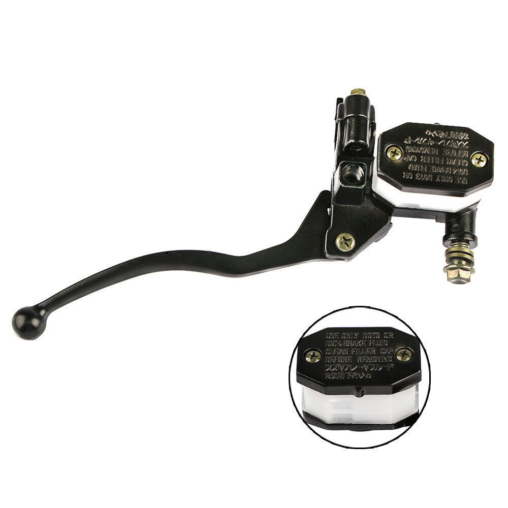7/8 inch motorcycle front brake clutch lever master cylinder reservoir lever black