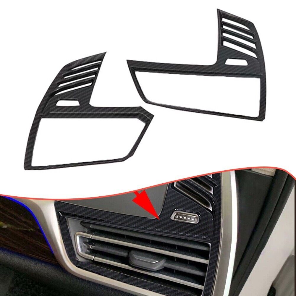 2019-2022 for BMW X5 G05 Front Dashboard Air Vent Outlet Cover Trim Carbon Fiber
