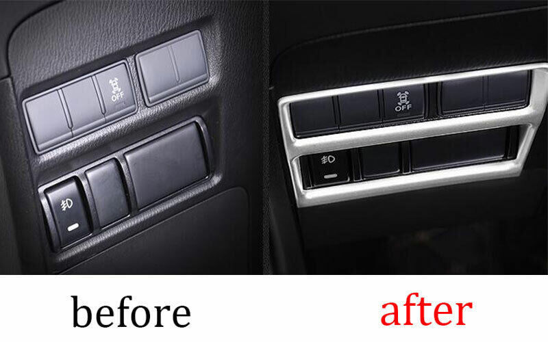 Headlight Switch Control Button Trim for Nissan Armada Y62 17-2020 Matte Silver
