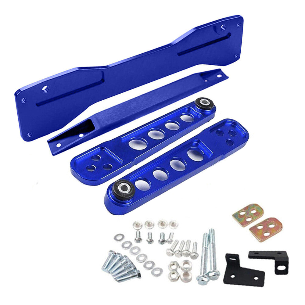 Blue Rear Lower Control Arm +Subframe Brace +Tie Bar for Honda for Civic DX for ES 01-05