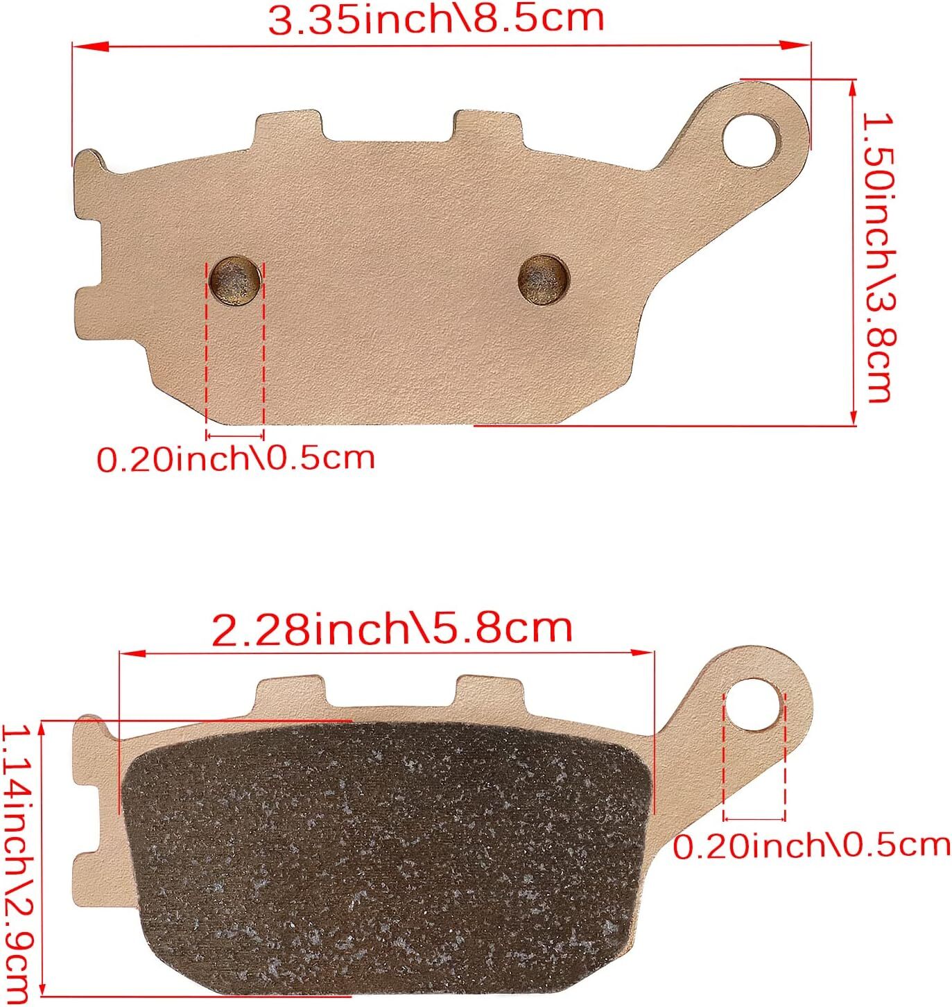 Sintered Brake Pad for Honda Shadow 1100 Shadow Sabre 1300 VTX1300C VTX1300R