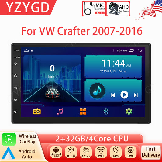 for VW Crafter 2007-2016 7 Android Auto CarPlay Car Stereo Radio Screen GPS Nav