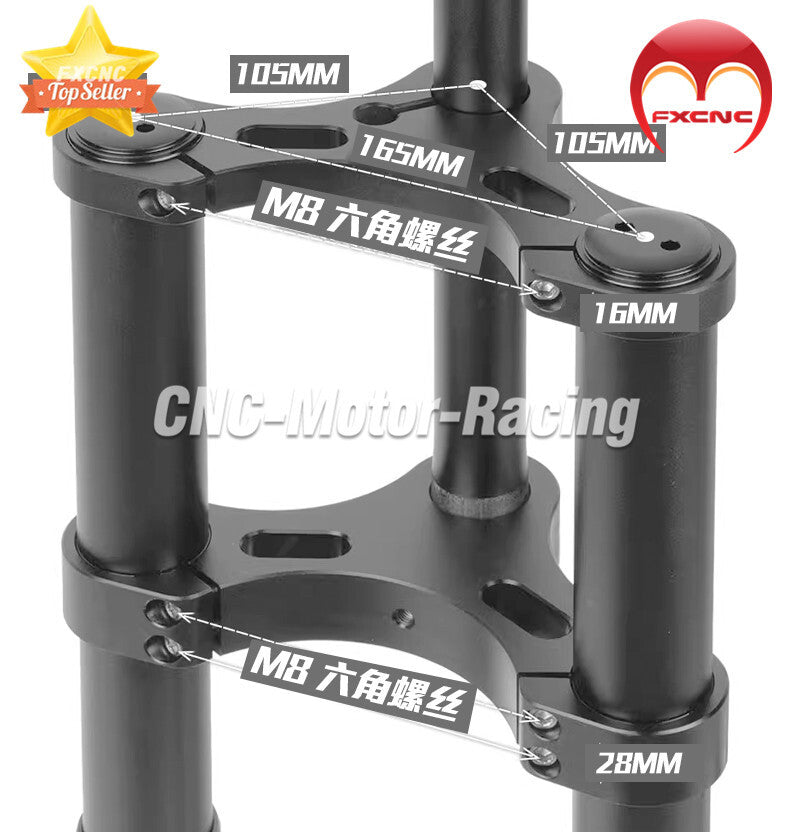 General purpose CNC black 20  4.0 electric vehicle front fork suspension motorcycle