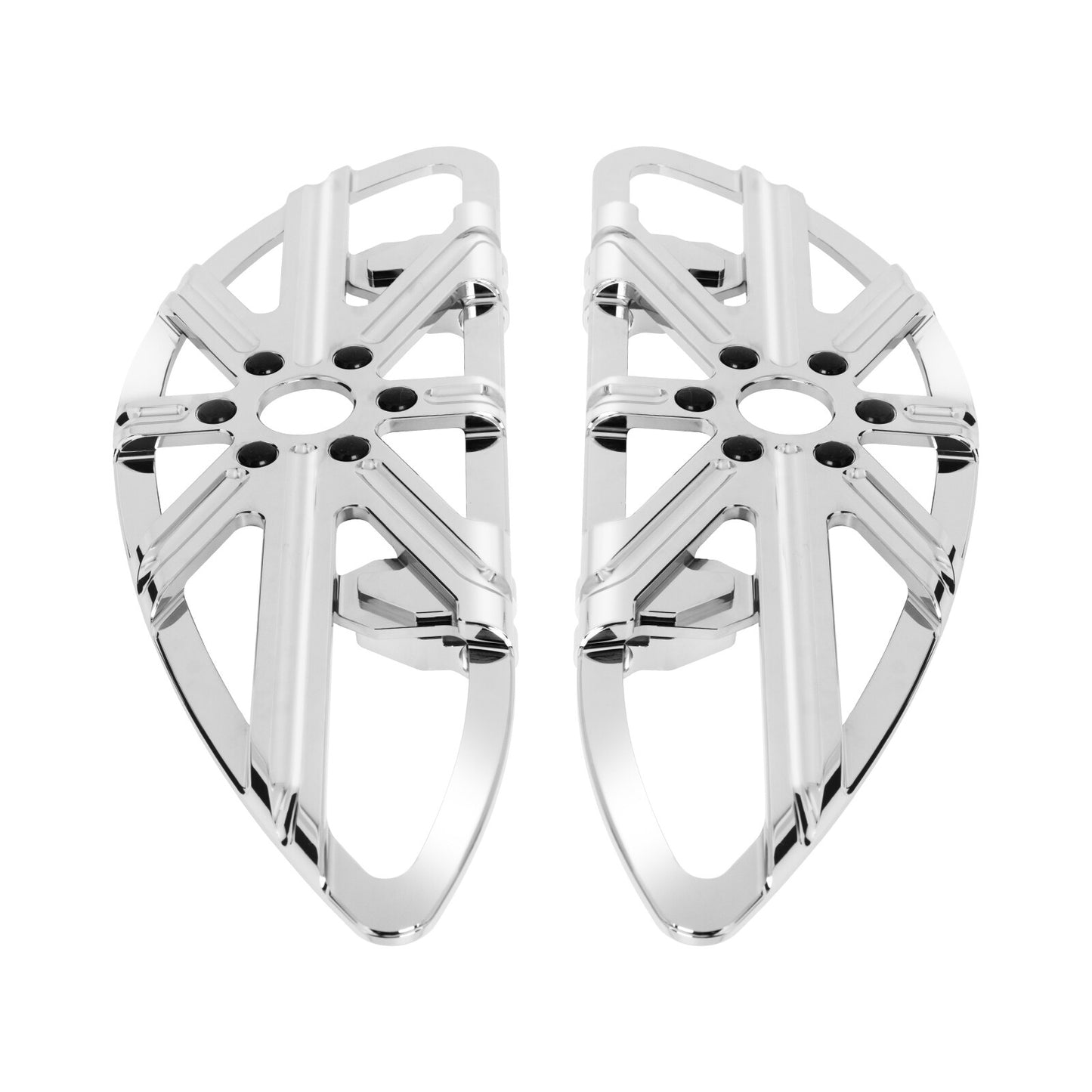 Chrome Driver Non-Slip Floorboards Footboard for Harley Road Electra Glide 86-23