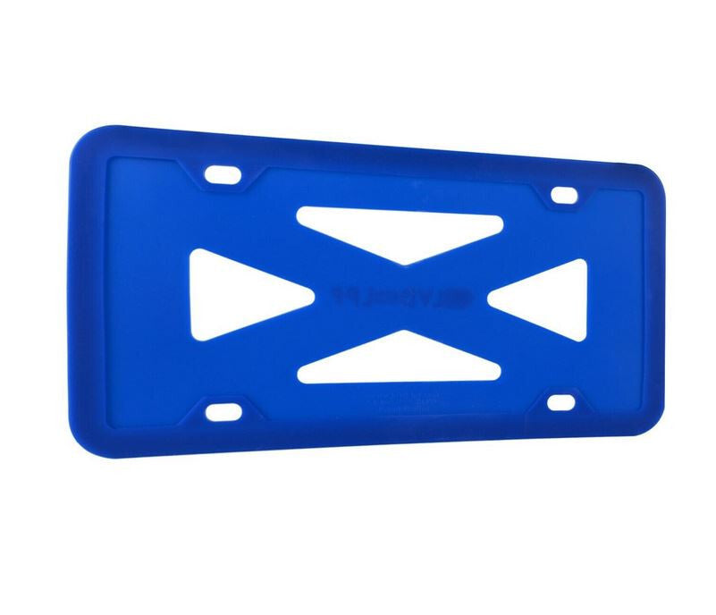 1 piece car license plate frame cover cap trunk blue silicone suitable for Ram