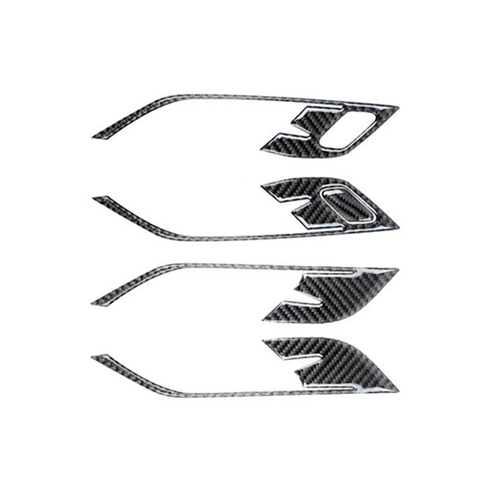 5Pcs Carbon Fiber Interior Door Handle Cover Trim for BMW X1 F48 2016-2018