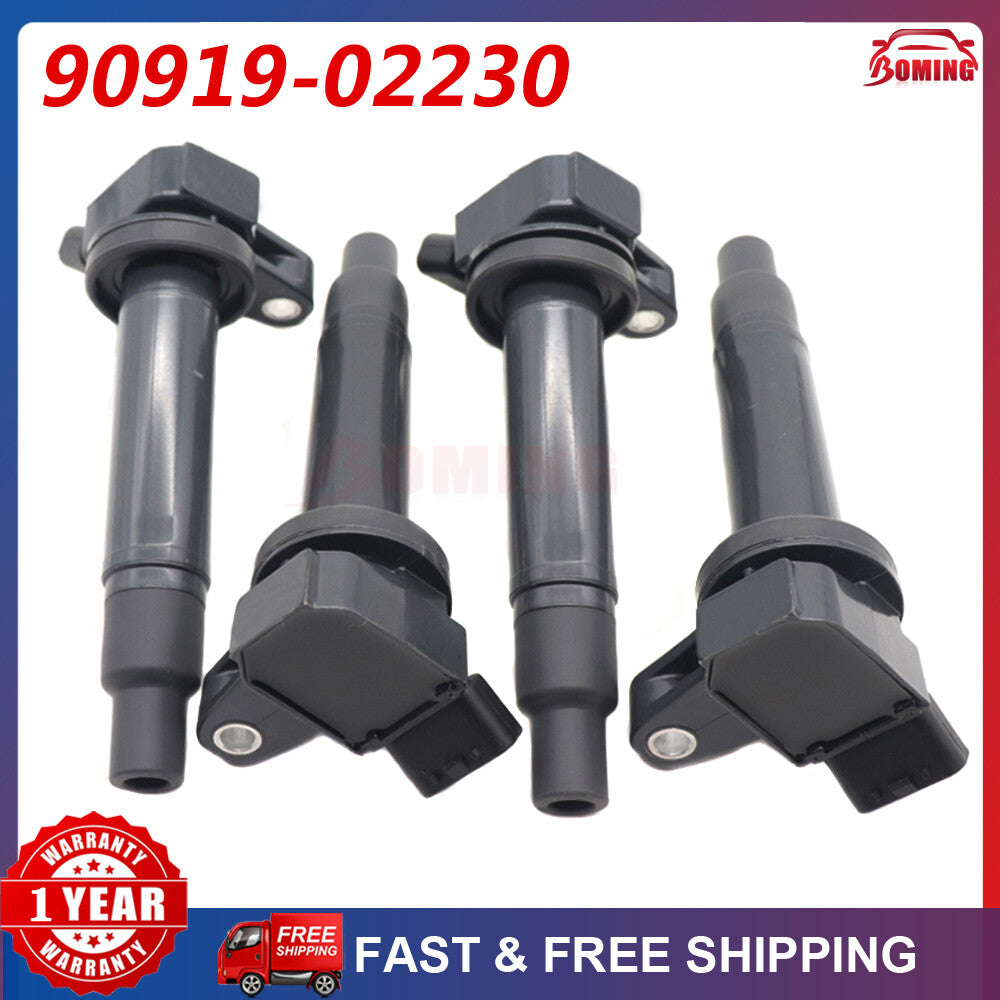 4pcs New Ignition Coils For 1998-2009 for Toyota for Lexus 4.3L 4.7 90919-02230 UF230