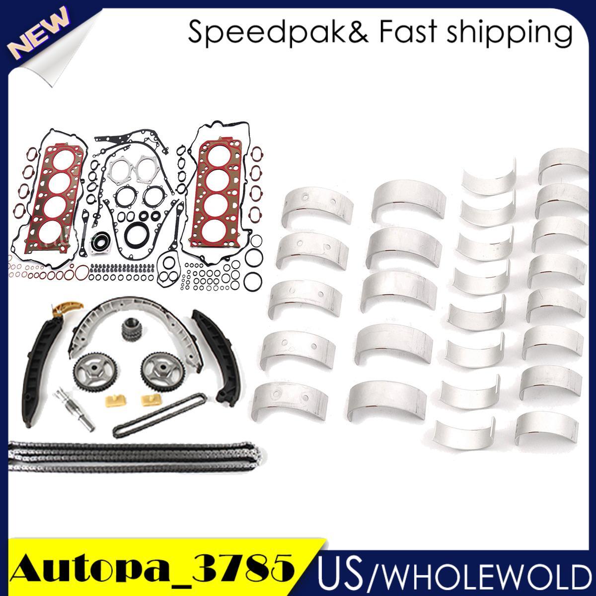 M48 Engine Rebuild Kit - Timing Chain Kit Bearings Set Fits for Porsche for Cayenne