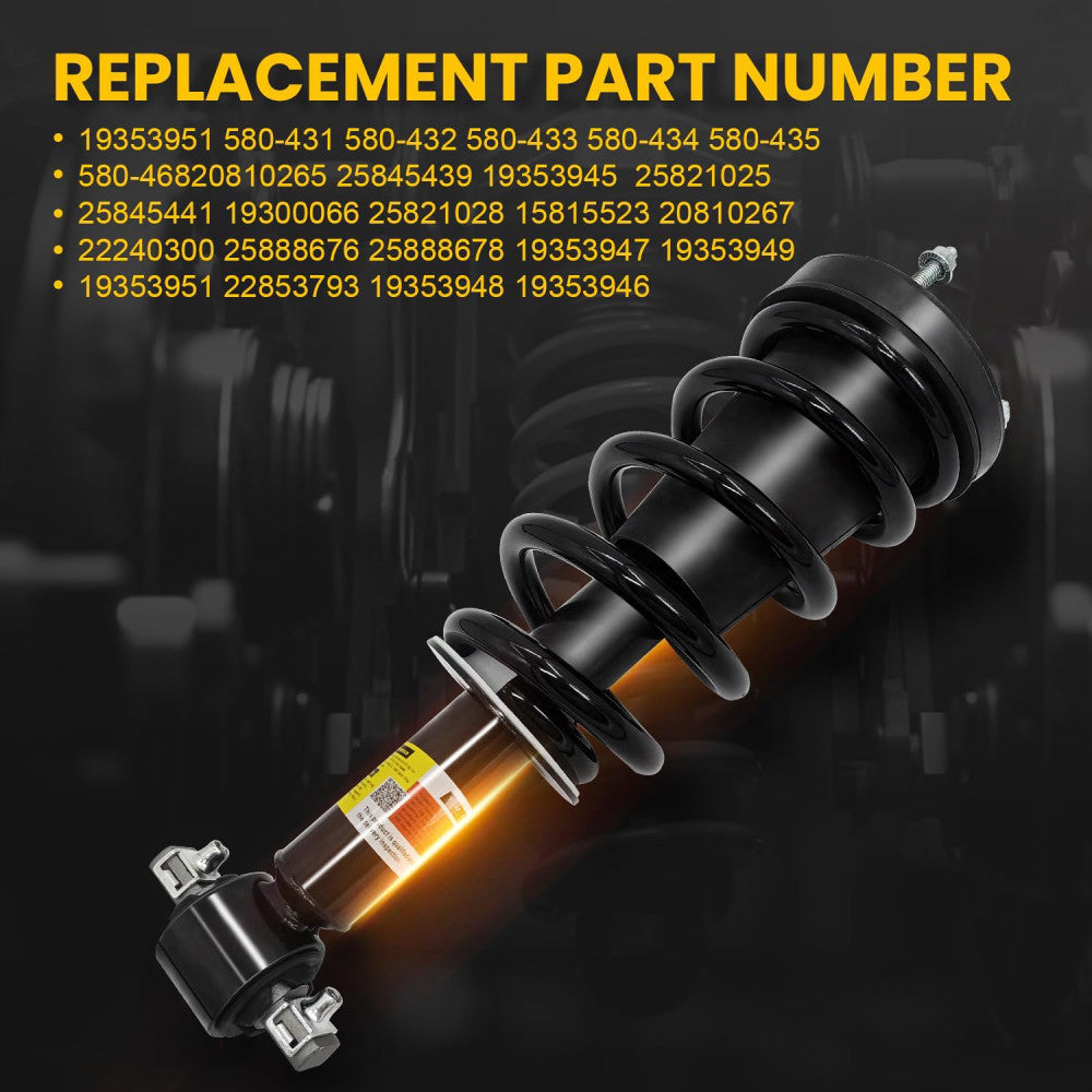 2PCS Front Shock Struts MagneRide For 07-14 for Cadillac for Escalade for Chevy Tahoe for GMC 
