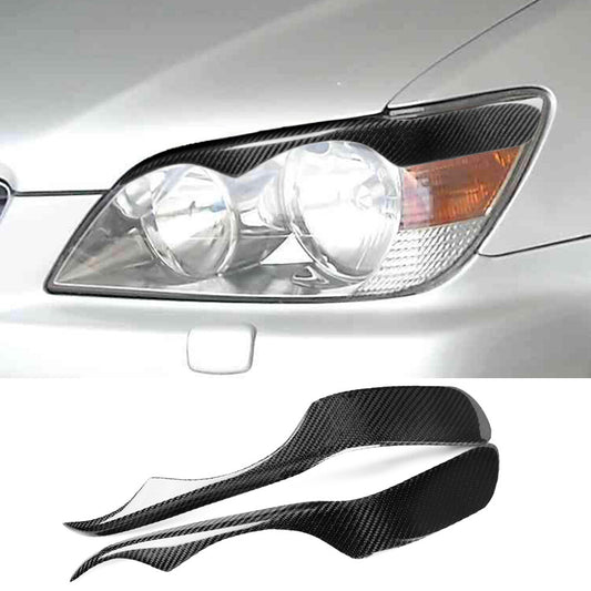 Carbon Fiber Headlight Eyebrow Cover for Lexus IS300 IS200 RS200 ALTezza 1998-05