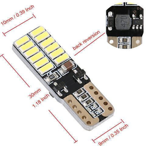 T10 4014 LED 24SMD Canbus Error Free Bulb 168 W5W 12V Side Tail Light Bulb Car