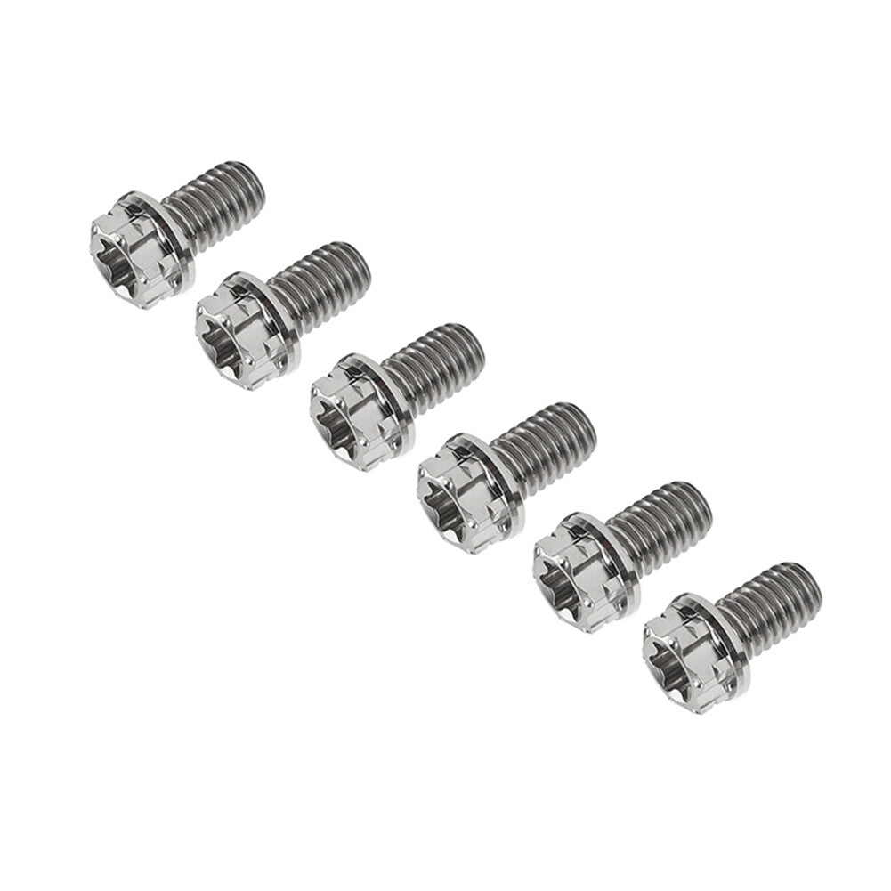 6pcs Bolts Torx Head Flange Screw M8x15mm For Motorcycle Bike