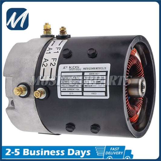 Independent, high-performance electric motor for EZGO TXT 2000-up 36-volt PDS for golf carts.