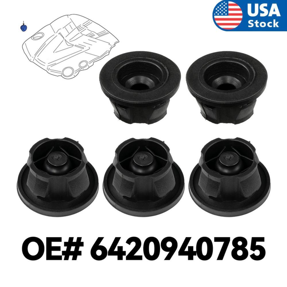 5x Car Engine Cover Grommet Buffer Rubber Trim for Mercedes-Benz W204 6420940785