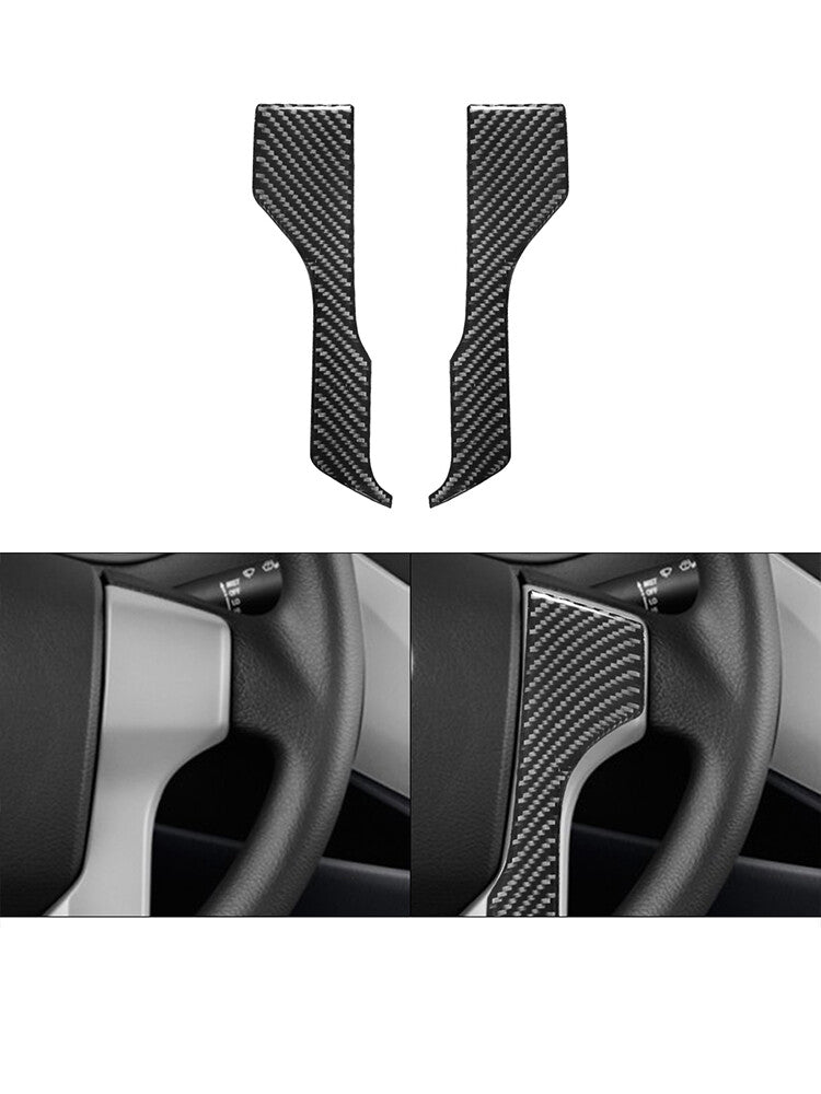Steering Wheel Button Type-A Trim Cover Carbon Fiber for Toyota Tacoma 2012-2015