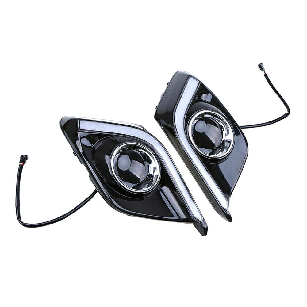 2Pcs LED Daytime Running Light Fit for Mazda 3 Axela Car Fog Lamp DRL 2014-2016 2015