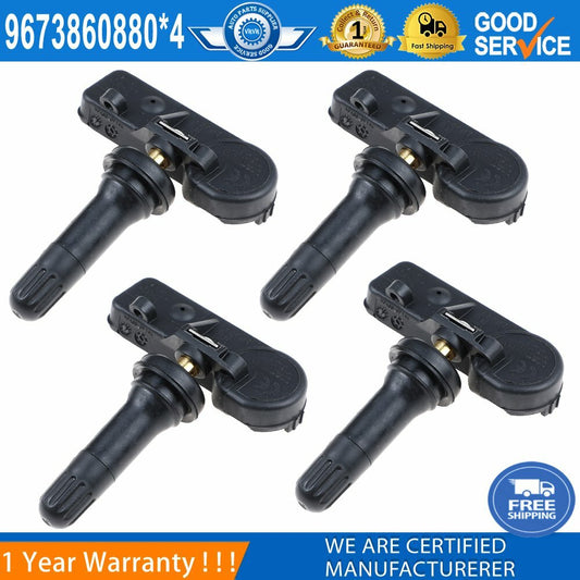 4PCS Tire Pressure Sensors TPMS 433MHZ 9673860880 For Fits for Citroen C4 for Peugeot