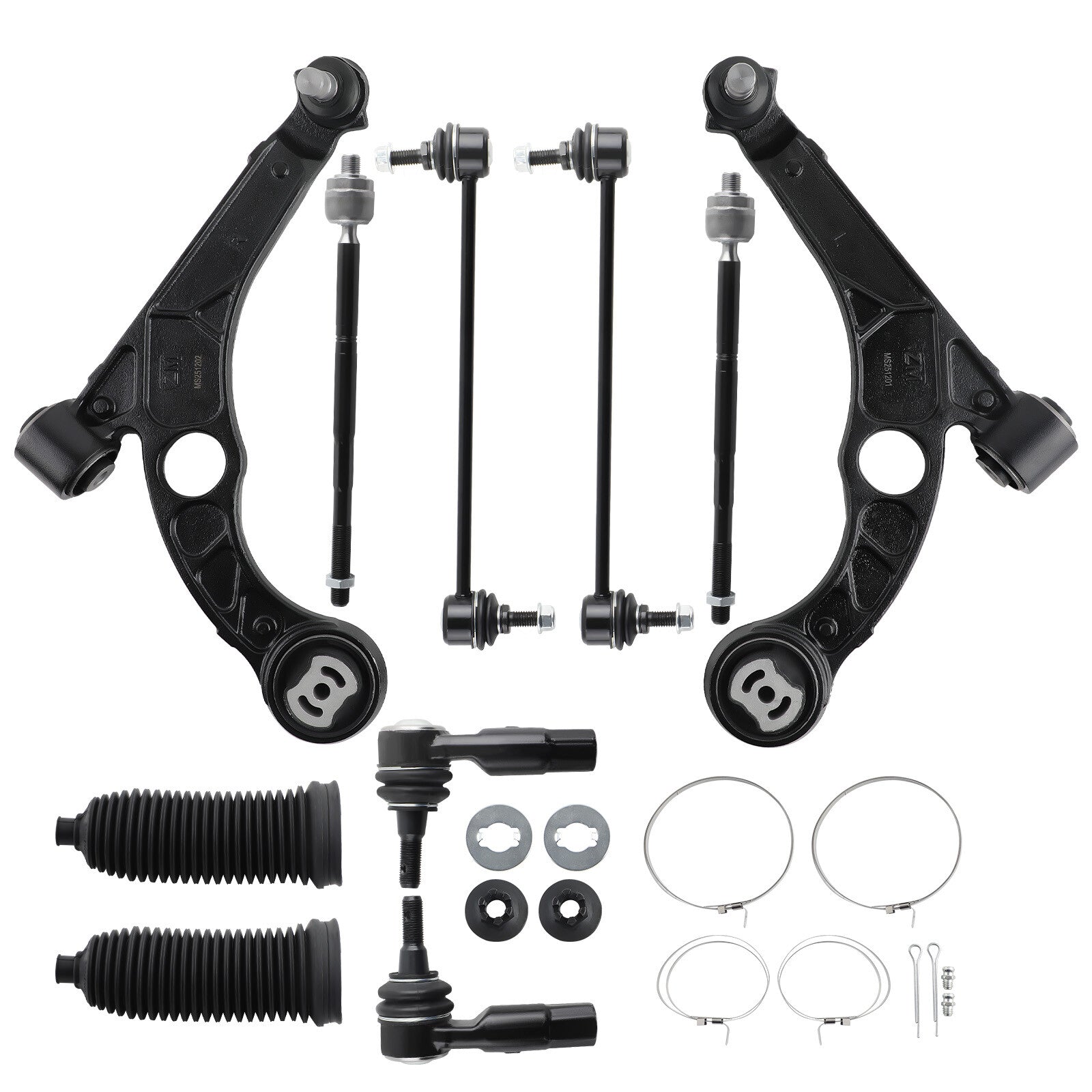 Front Lower Control Arms Sway Bars Tierods for Dodge Dart for Chrysler 200 2015-2017