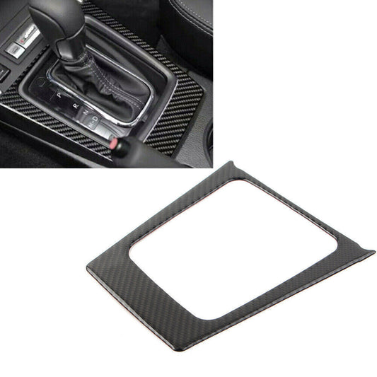 for Subaru Forester 2013-2018 2017 2016 Gear Shift Panel Frame Trim Carbon Fiber