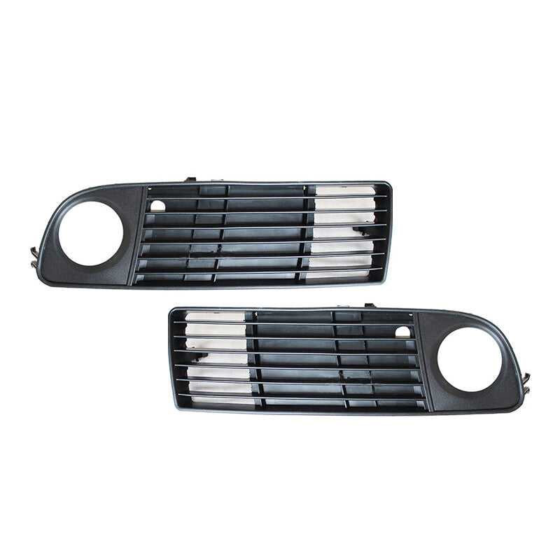 1 Pair Front Bar Fog Lamp Frame Fog Lamp Grille for Audi A6 C5 1999-2002