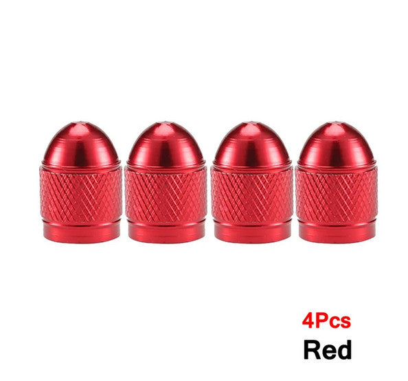4-piece car tire valve cover rod air dust cover, dustproof and rustproof, blue, suitable for BMW .