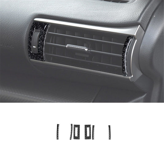 6X Carbon Fiber Air Vent Outlet Cover Trim for Lexus RC300 350 200T 2015-2020