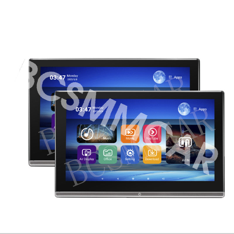 2x 11.6Inc Car Headrest Player Rear Auto Monitor Video USB WIFI BT Androind 11