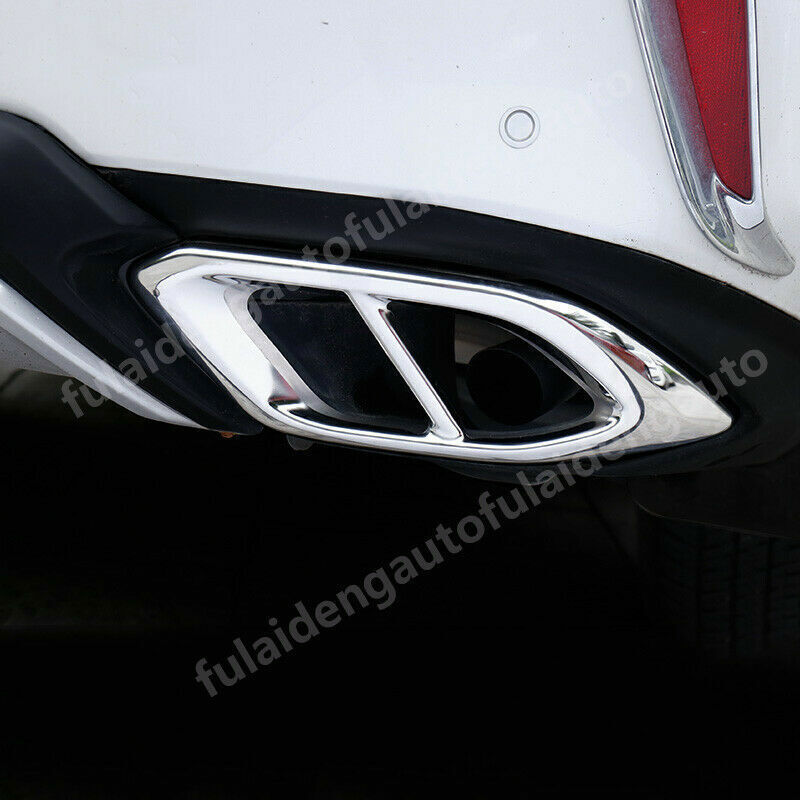for Lexus RX350 RX450H 16-19 Chrome Rear Tail End Tip Pipe Exhaust Muffler Cover