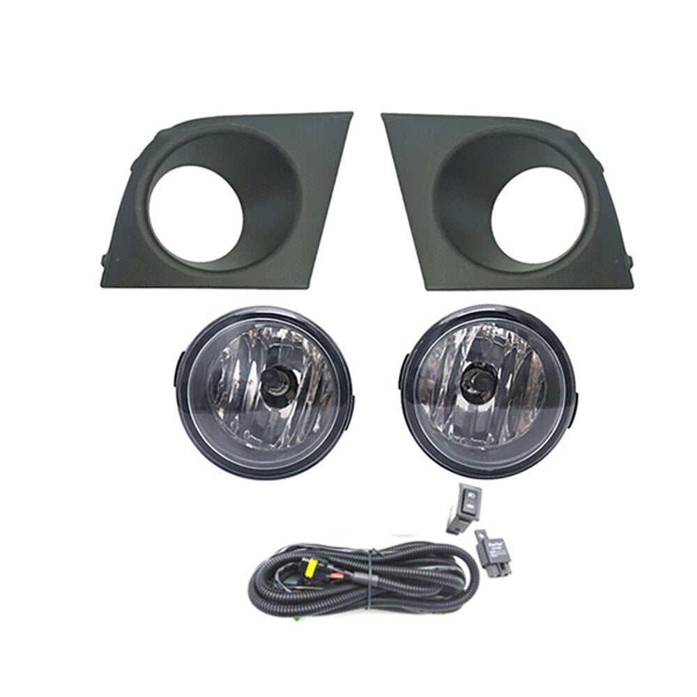 1 Set LED Fog Light Frame Wiring Grille Harness Switch for Nissan Tiida Latio