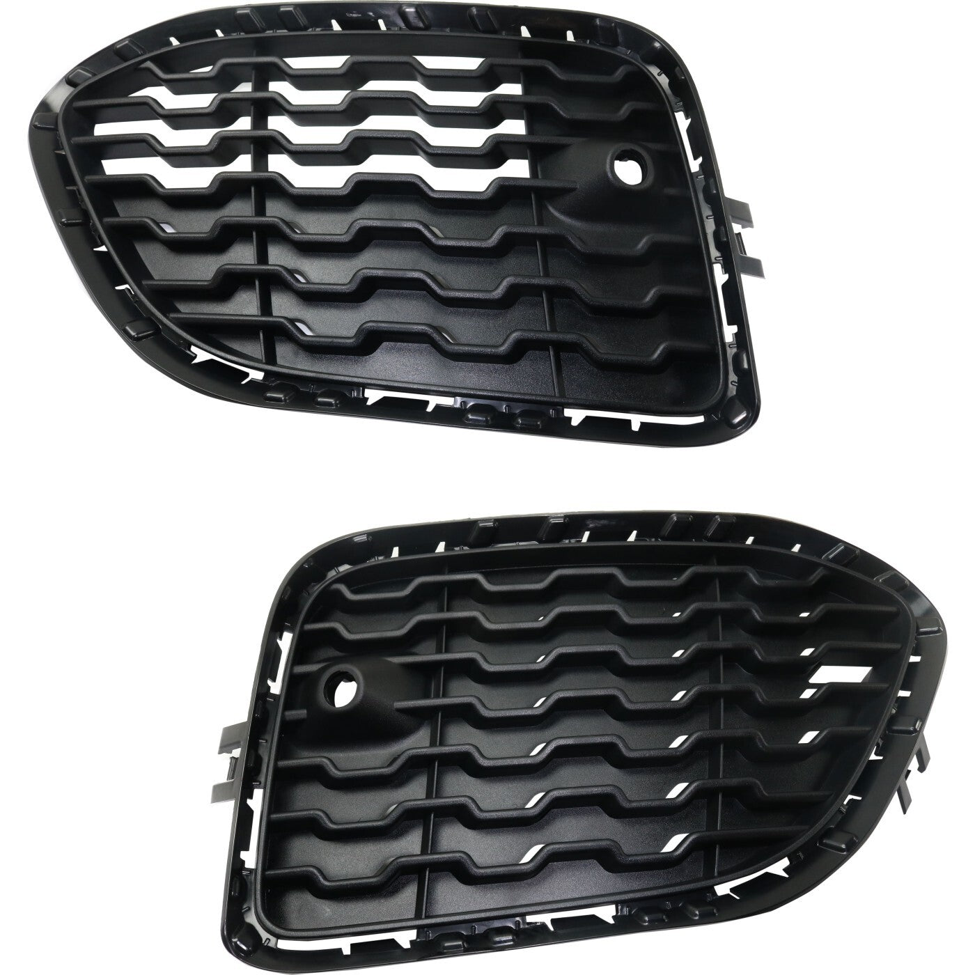 One pair of front left and right bumper grille covers suitable for 2015-2017 for BMW X3 and 2015-2018 X4.