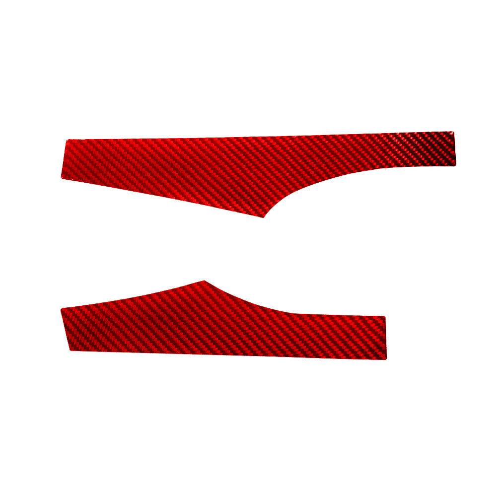 2X Red Carbon Fiber Front Door Panel Trim Cover for Hyundai for Veloster JS 2019-22