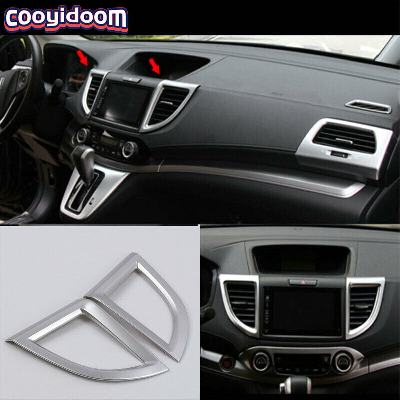 2 Pcs Chrome ABS Car Air Outlet Trim Cover for Honda CRV/CR-V 2012-2014