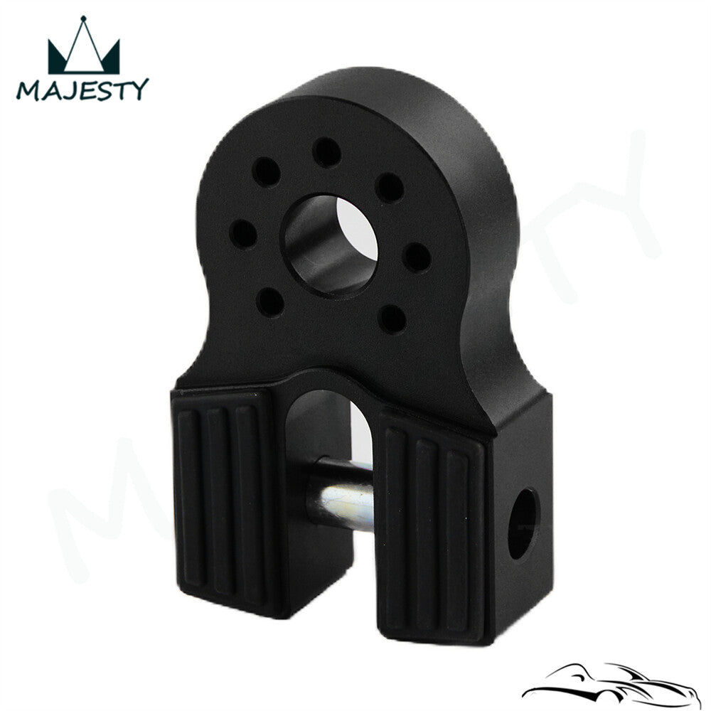 NEW Flatlink Winch Shackle Mount Assembly Assembly UTV ATV Aluminum CNC Black