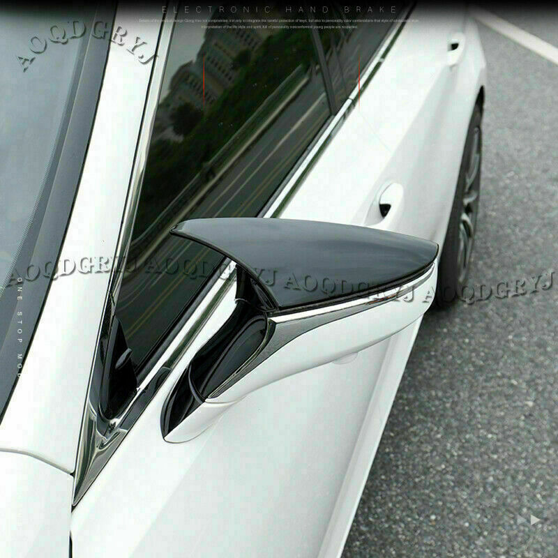 for LEXUS ES300H ES350 2019-2022 Bright Black Outer Side Door Mirror Cover Trims