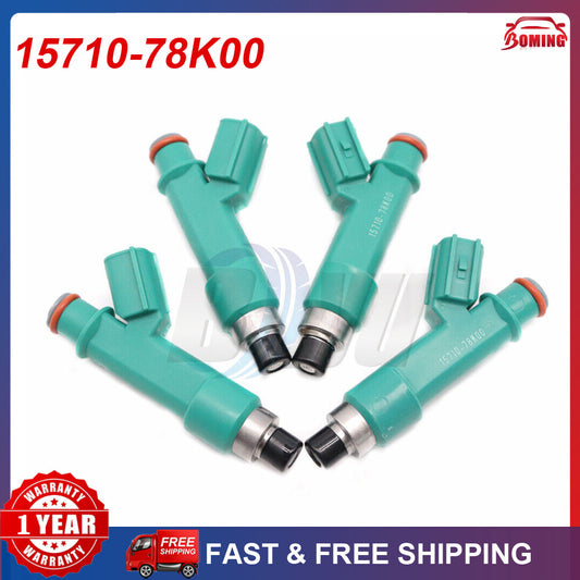 4pcs 1571078K00 Fuel Injector Fit for Suzuki Grand Vitara Kizashi 2010-2013 2.4L