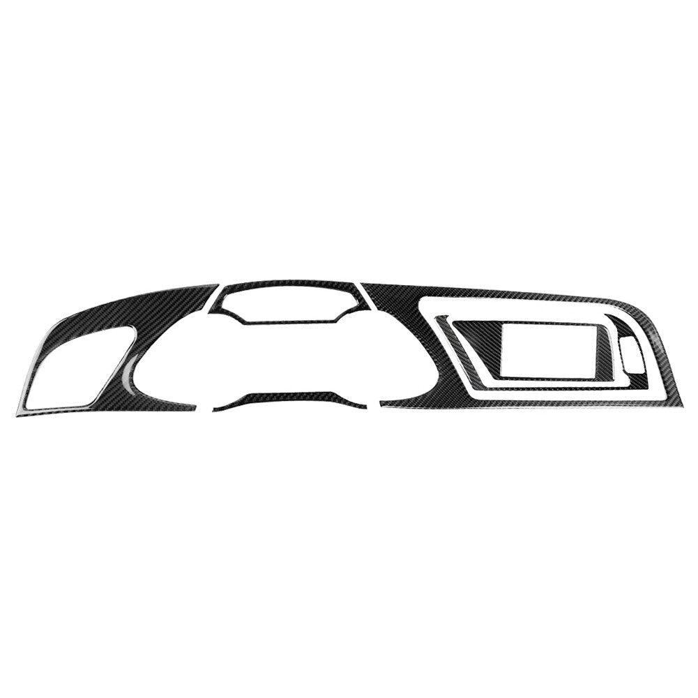 6 Pcs Dashboard Instrument Panel Trim Cover for Audi A4 09-10 A4L 2009-12 LHD