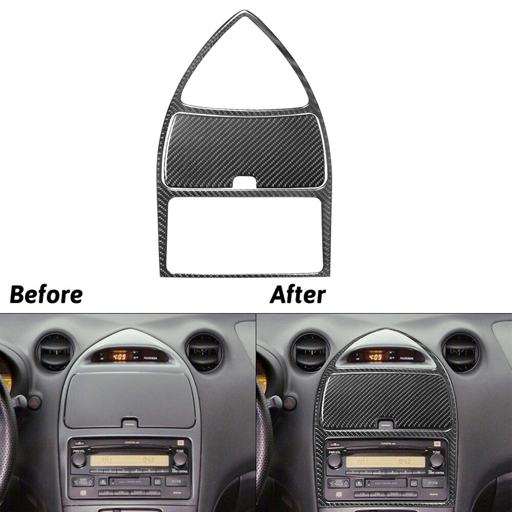 Carbon Fiber Center Console Storage Box Panel Trim for Toyota Celica 2001-2005