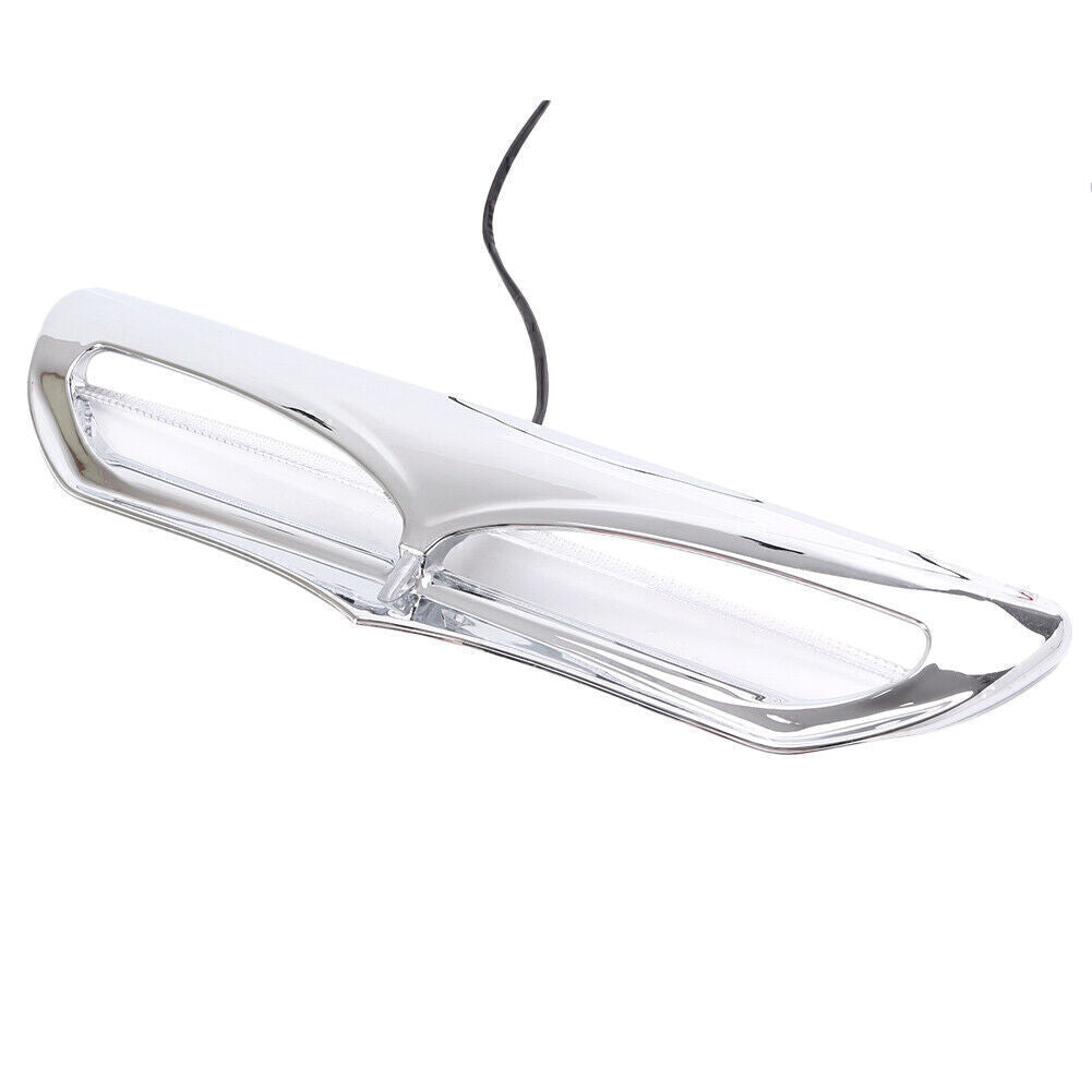 Chrome Batwing Fairing Vent Trim LED Light Fit for Harley 14-UP FLHX FLHTCU