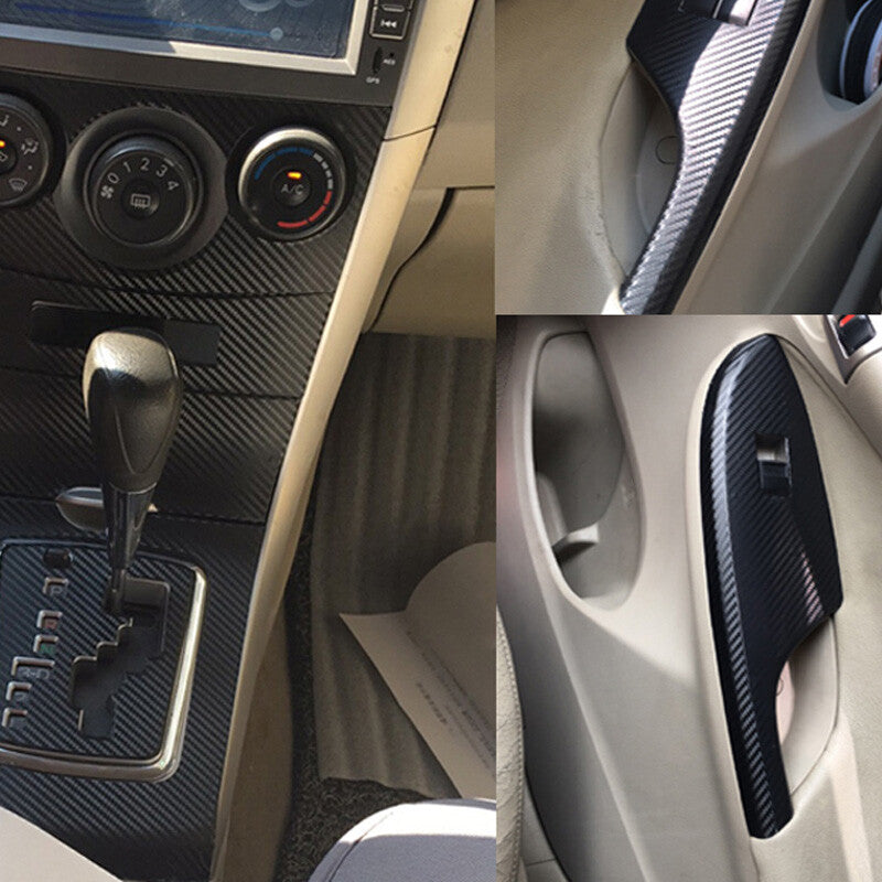 Carbon fiber protective cover for the center console of for Toyota for Corolla 2007-2013