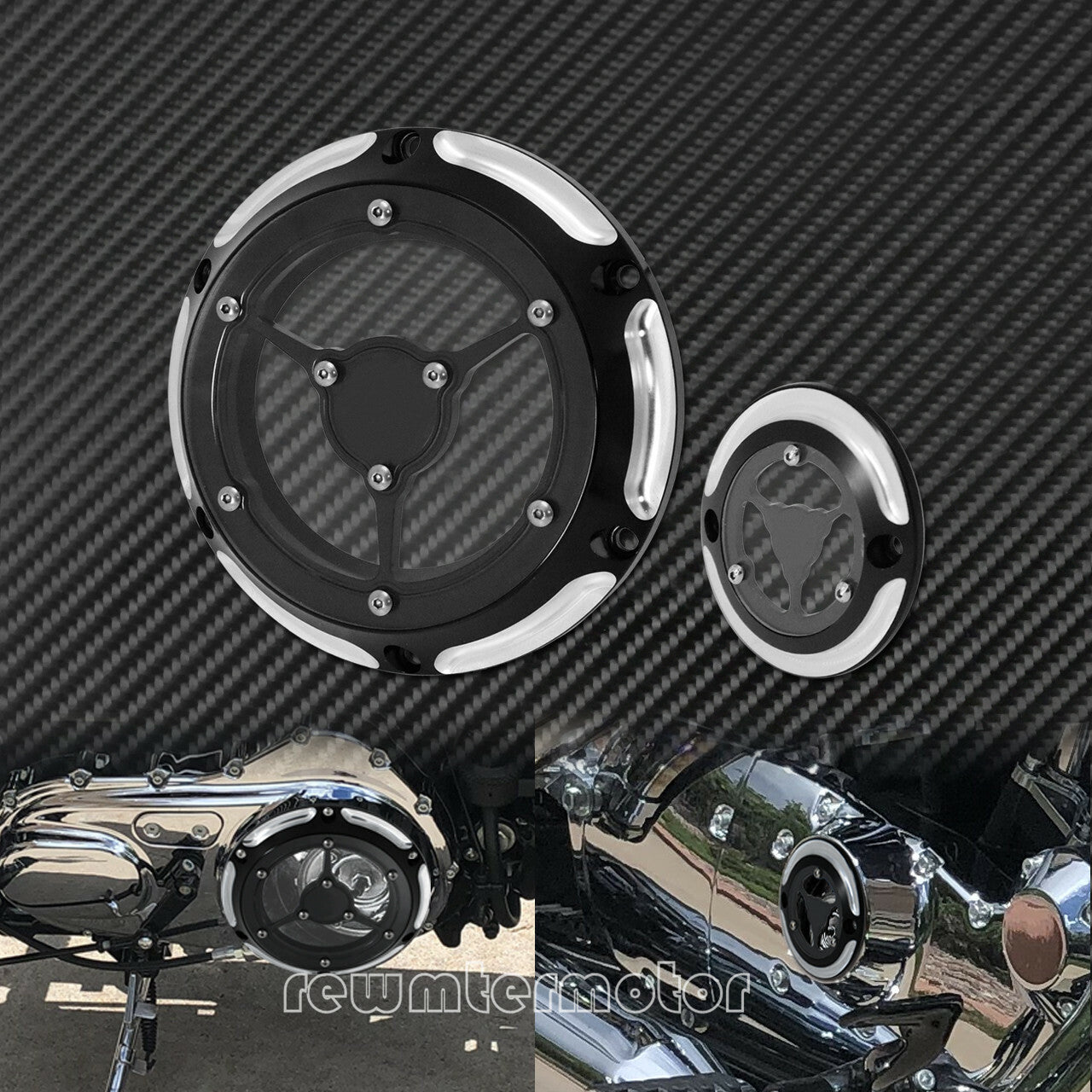 Chrome 6 Holes Derby Cover Timing Timer Covers Fit for Harley Sportster 04-2017