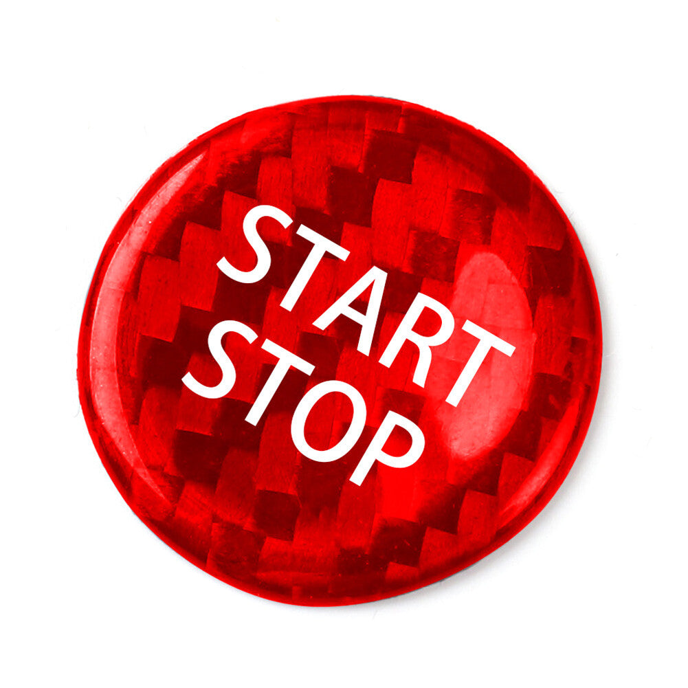 Carbon Fiber Engine Start-Stop Push Button Cover Red for Nissan GTR R35 2008-16
