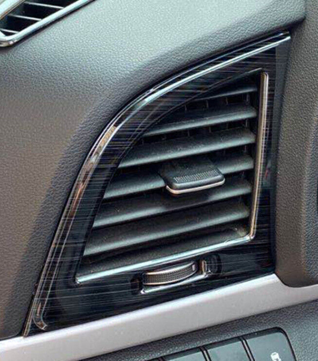 Black Titanium Dashboard Air Vent Outlet Cover Trim for Hyundai for Elantra 2017-18