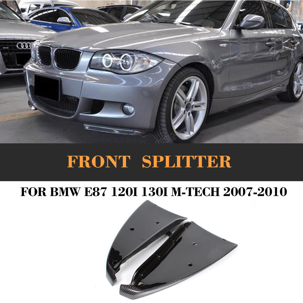 Carbon Fiber Front Bumper Spoiler Splitter Flap for BMW E87 M-Tech M-Sport 07-10