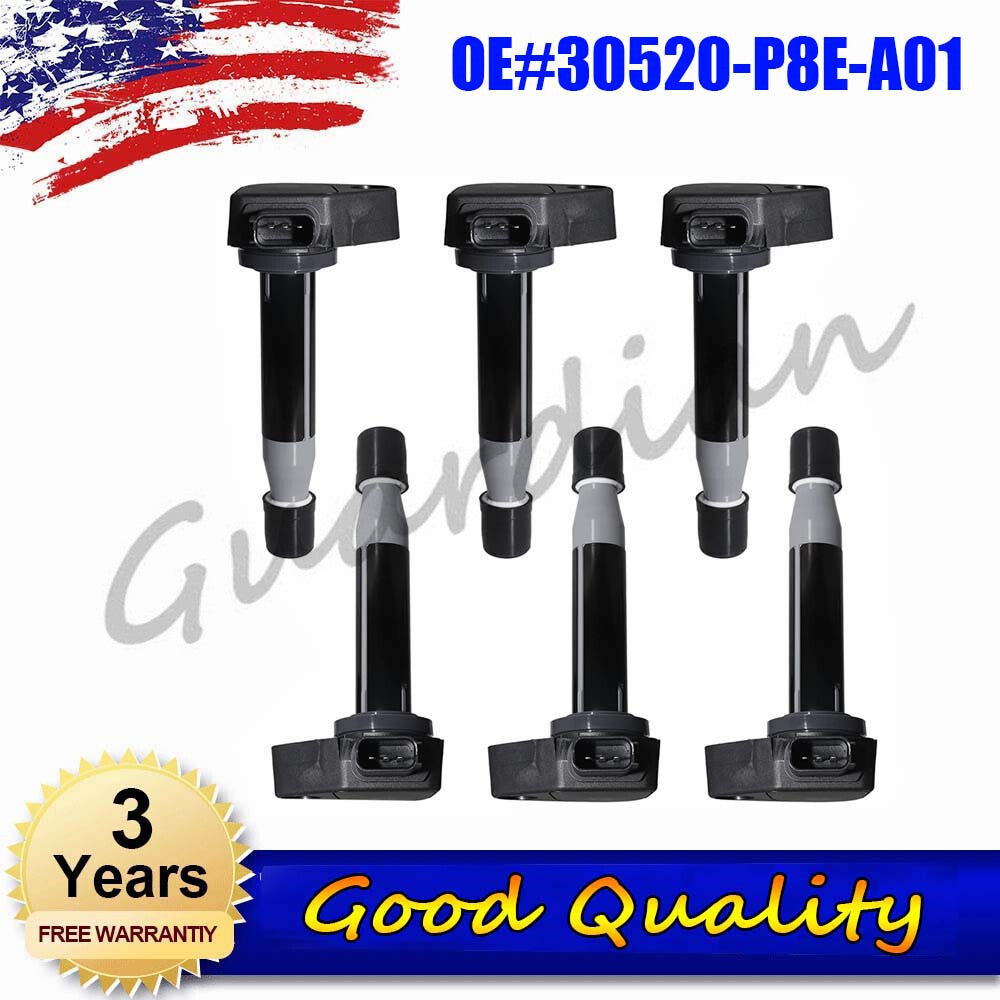 6PCS UF242 Ignition Coil Replace for Honda Odyssey Accord for Acura TL RL 3.0L 3.5L