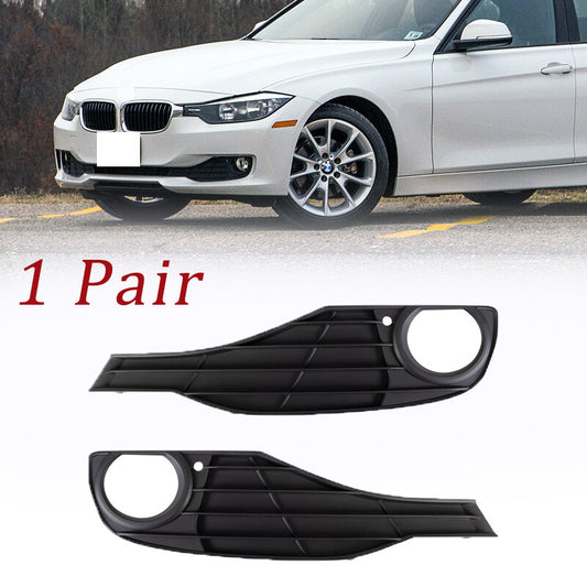 pair of textured black fog light bezels for the 2012 for BMW 320i 328d - 15.